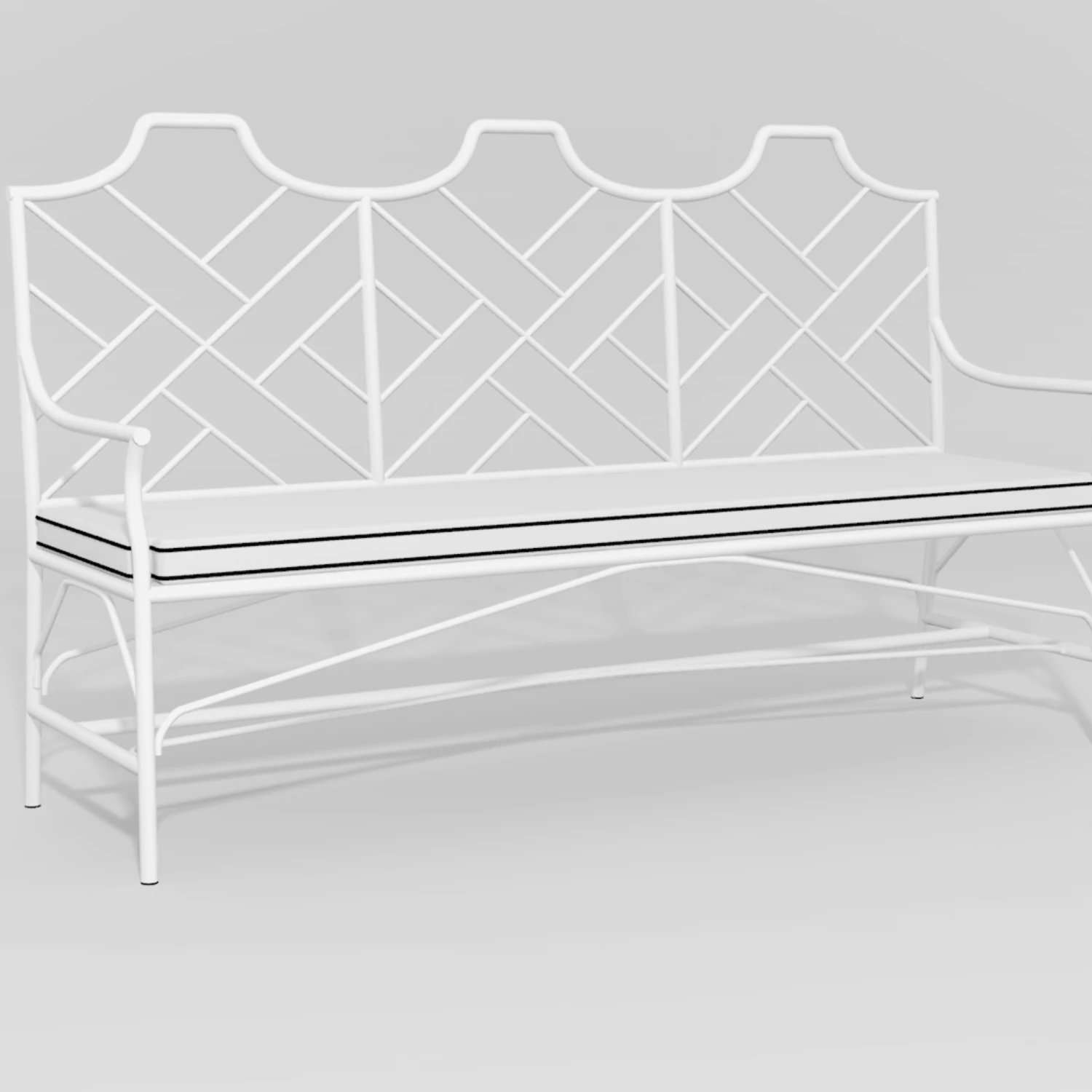 Chippendale Design Garden Bench 13 Chippendale Design Garden Bench - Image 13