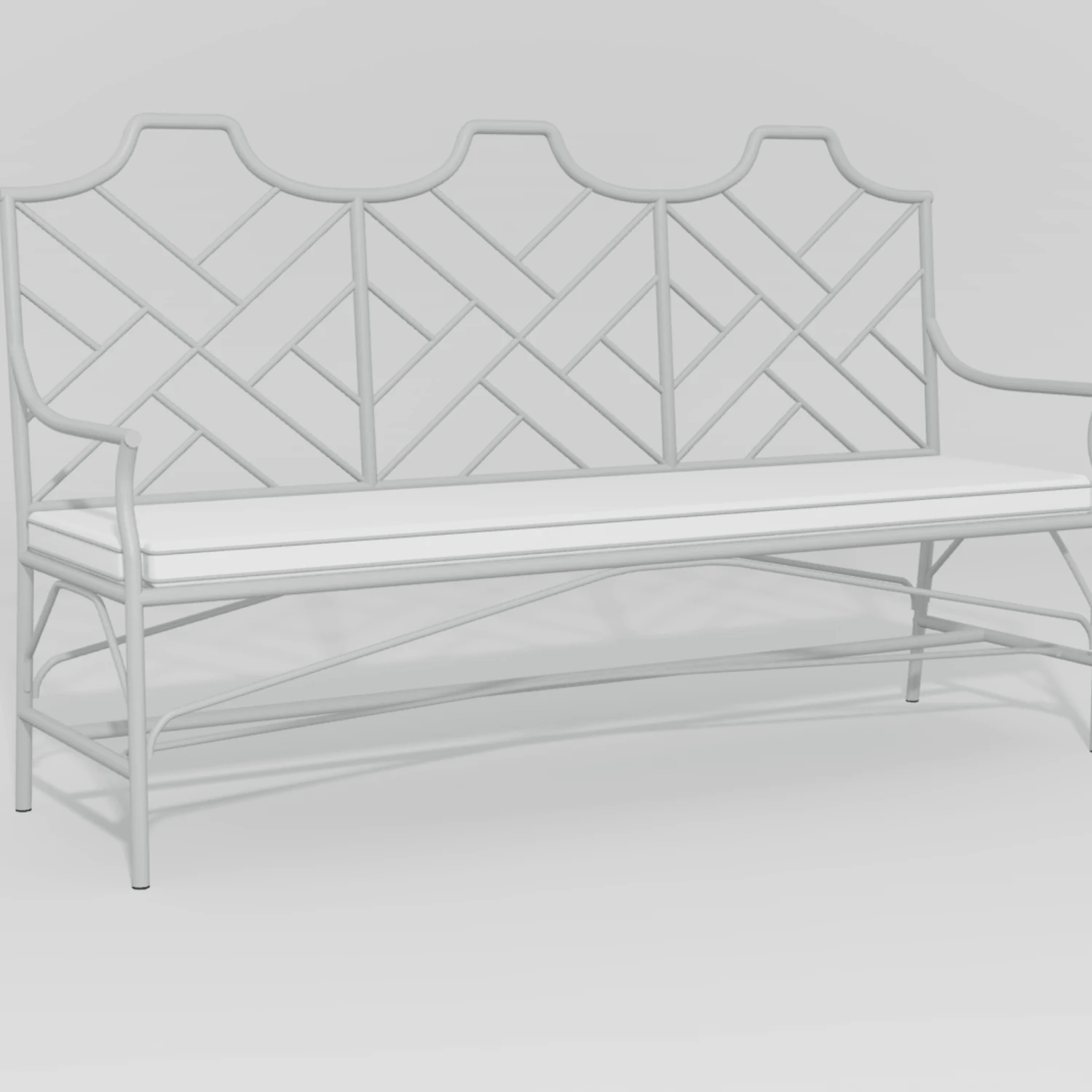 Chippendale Design Garden Bench 15 Chippendale Design Garden Bench - Image 15