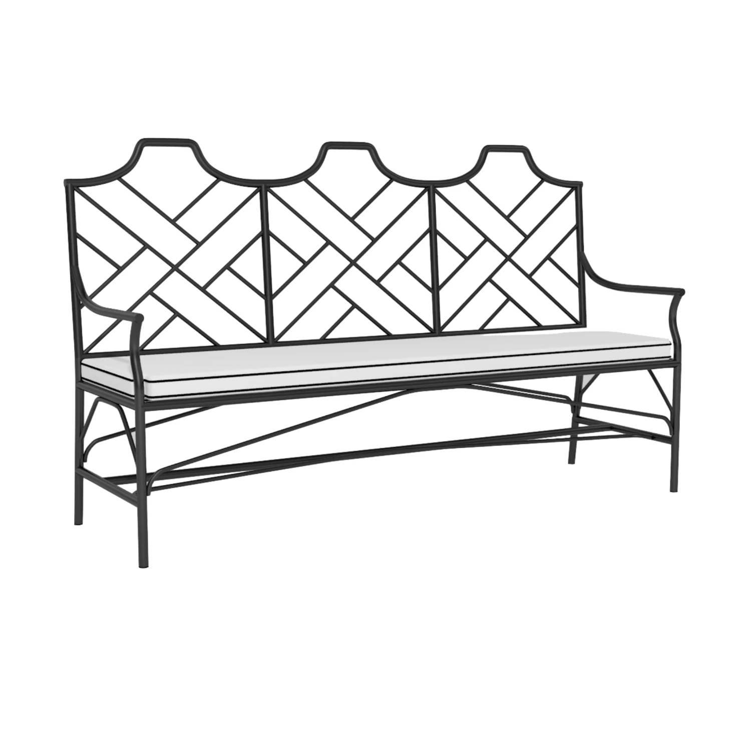 Chippendale Design Garden Bench 2 Chippendale Design Garden Bench - Image 2