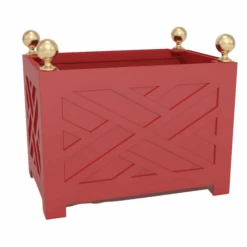 Chippendale Design Oblong Tree Box -Famous Furniture Store chippendale design oblong tree box outdoor planters the well appointed house 11
