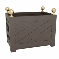 Chippendale Design Oblong Tree Box -Famous Furniture Store chippendale design oblong tree box outdoor planters the well appointed house 12
