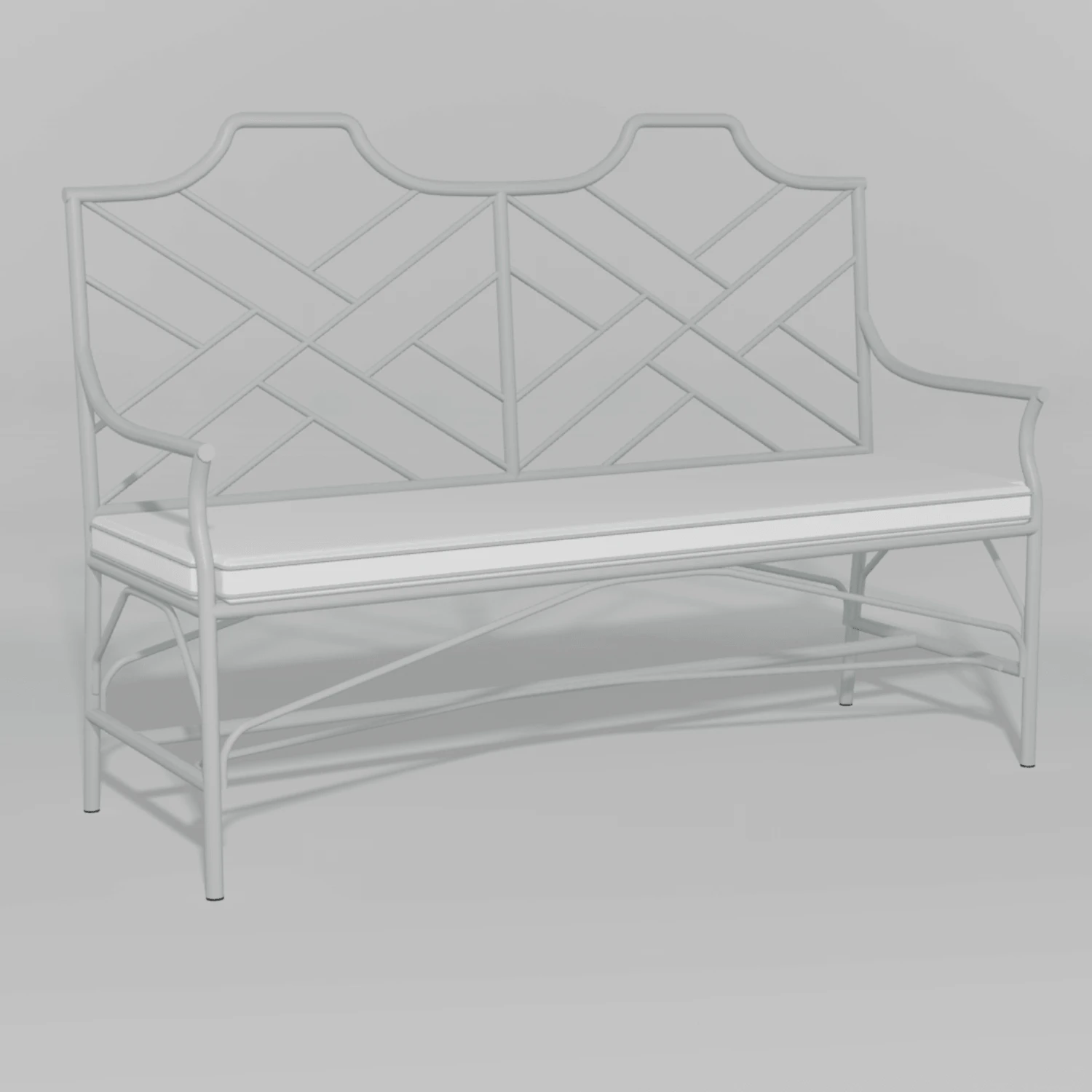 Chippendale Style Garden Settee 13 Chippendale Style Garden Settee - Image 13