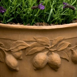 Citrus Lemon Design Garden Pot In Terracotta Finish 11 Citrus Lemon Design Garden Pot In Terracotta Finish -Famous Furniture Store citrus lemon design garden pot in terracotta finish outdoor planters the well appointed house 5