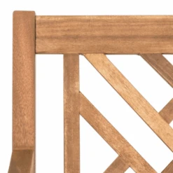 Safavieh Classic Geometric Trellis Style Bradford 3 Seat Bench In Teak Brown Finish 11 Safavieh Classic Geometric Trellis Style Bradford 3 Seat Bench In Teak Brown Finish -Famous Furniture Store classic geometric trellis style bradford 3 seat bench in teak brown finish r garden stools and benches the well appointed house 5