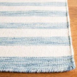 Safavieh Coastal Blue & Ivory Striped Hand Loomed Area Rug -Famous Furniture Store coastal blue and ivory striped hand loomed area rug rugs the well appointed house 5