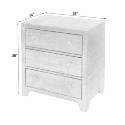 Coastal Natural Saguran Raffia Three Drawer Nightstand 8 Coastal Natural Saguran Raffia Three Drawer Nightstand -Famous Furniture Store coastal natural saguran raffia three drawer nightstand nightstands and chests the well appointed house 8