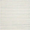 Safavieh Coastal Sky Blue & Cream White Striped Wool Area Rug