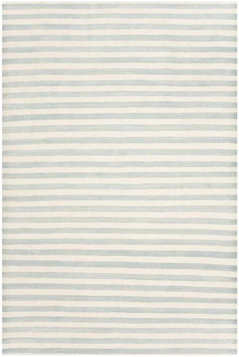 Safavieh Coastal Sky Blue & Cream White Striped Wool Area Rug 1 Safavieh Coastal Sky Blue & Cream White Striped Wool Area Rug