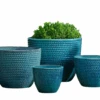 Set Of Four Coin Pot Planters