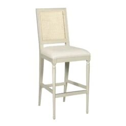 Colette Cane & Wood Bar Stool
