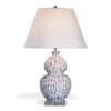 Colorful Dashes On A Double Gourd Porcelain Table Lamp