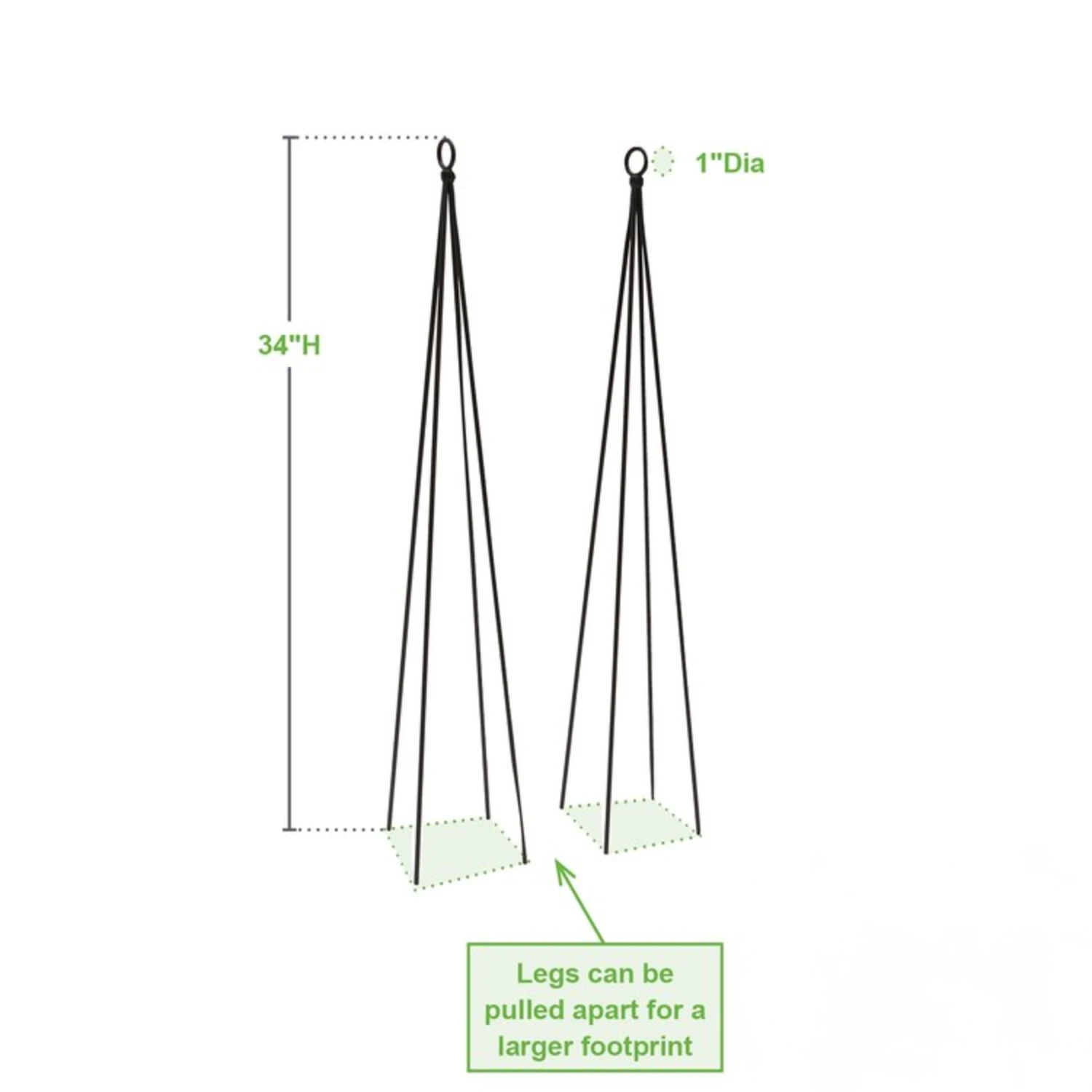 Set Of Two Container Garden Trellises 8 Set Of Two Container Garden Trellises - Image 8