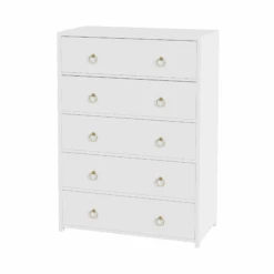 Contemporary White Five Drawer Wood Dresser 6 Contemporary White Five Drawer Wood Dresser -Famous Furniture Store contemporary white five drawer wood dresser dressers and armoires the well appointed house 3