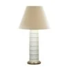 Contoured Ceramic Lamp In White