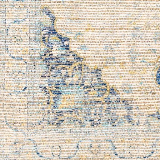 Coventry Blue And Beige Area Rug With Tassel Fringe - Available In A Variety Of Sizes 4 Coventry Blue And Beige Area Rug With Tassel Fringe - Available In A Variety Of Sizes - Image 4