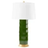 Dark Green Saigon Glazed Porcelain Table Lamp Base
