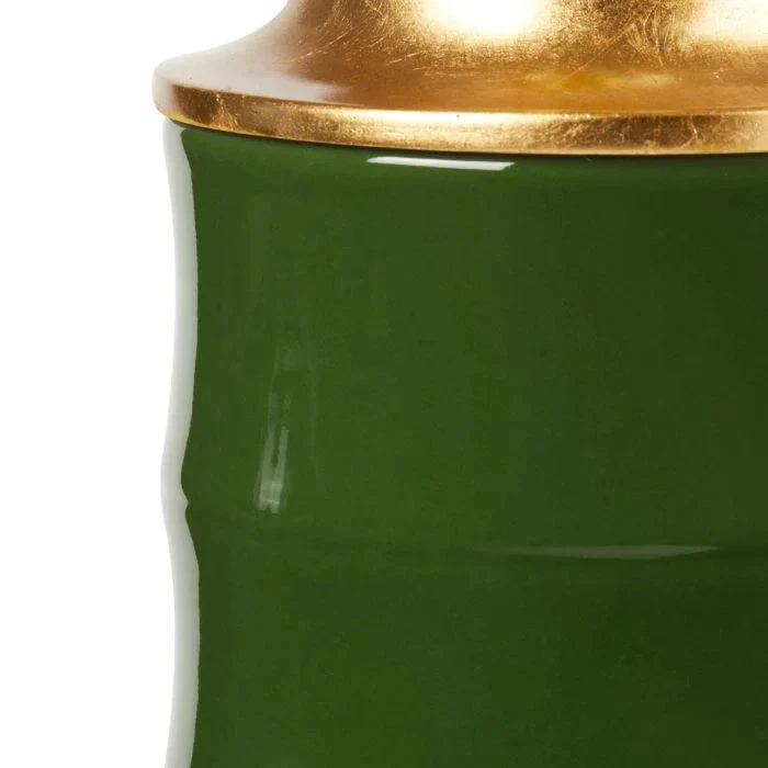 Dark Green Saigon Glazed Porcelain Table Lamp Base 2 Dark Green Saigon Glazed Porcelain Table Lamp Base - Image 2