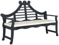 Safavieh Dark Slate Grey Classic Curved Garden Bench 8 Safavieh Dark Slate Grey Classic Curved Garden Bench -Famous Furniture Store dark slate grey classic curved garden bench garden stools and benches the well appointed house 1