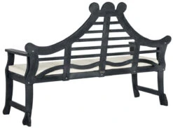 Safavieh Dark Slate Grey Classic Curved Garden Bench 9 Safavieh Dark Slate Grey Classic Curved Garden Bench -Famous Furniture Store dark slate grey classic curved garden bench garden stools and benches the well appointed house 2