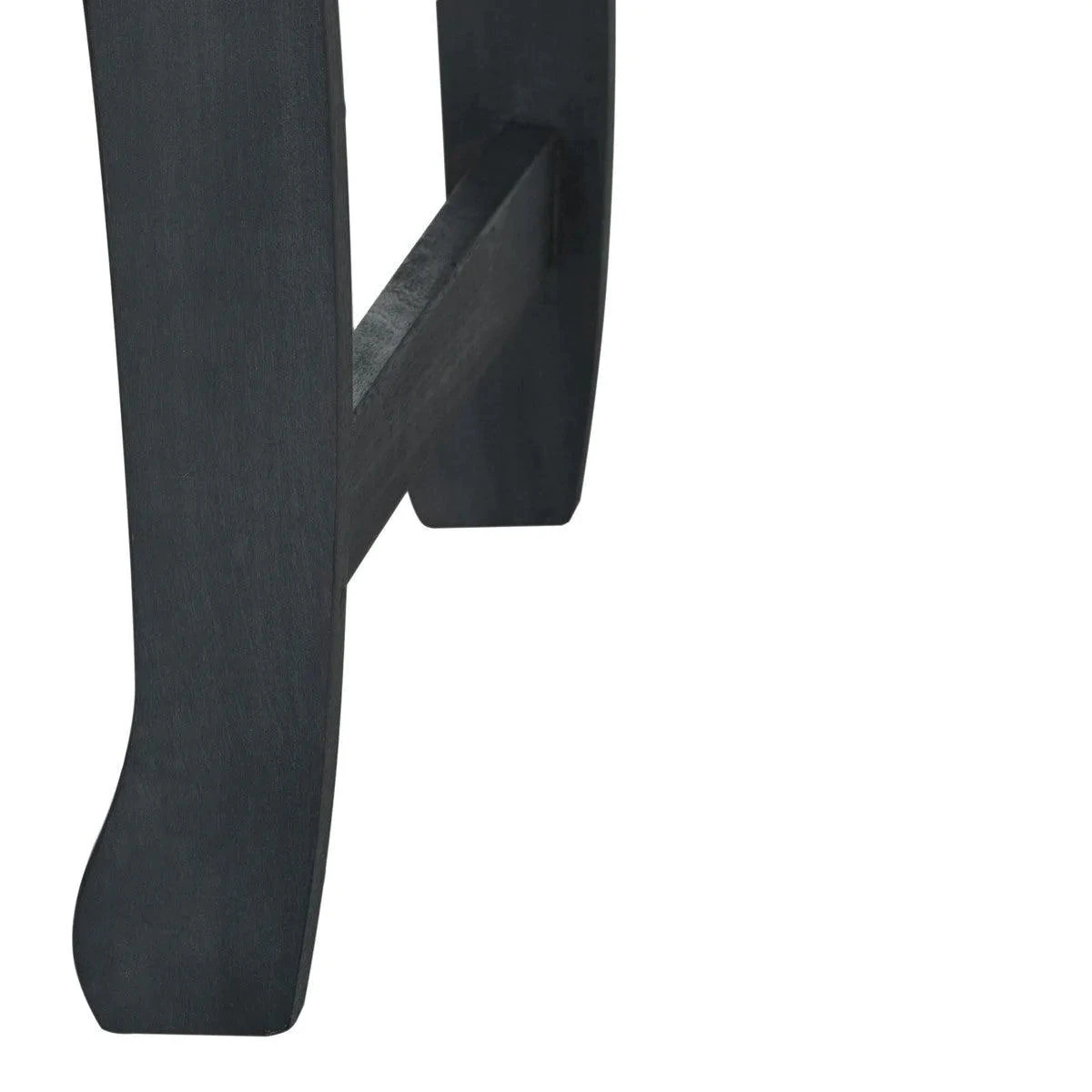 Safavieh Dark Slate Grey Classic Curved Garden Bench 5 Safavieh Dark Slate Grey Classic Curved Garden Bench - Image 5