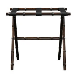 Dark Walnut Bamboo Inspired Wood Luggage Rack With 3 Black Nylon Straps 8 Dark Walnut Bamboo Inspired Wood Luggage Rack With 3 Black Nylon Straps -Famous Furniture Store dark walnut bamboo inspired wood luggage rack with 3 black nylon straps end of bed the well appointed house 4 aebb23b6 07ed 4687 9b66 2a533f7fa0b1