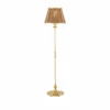 Deauville Floor Lamp In Polished Brass Finish