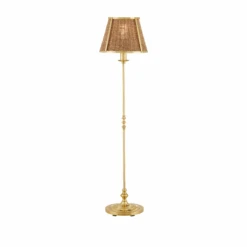 Deauville Floor Lamp In Polished Brass Finish
