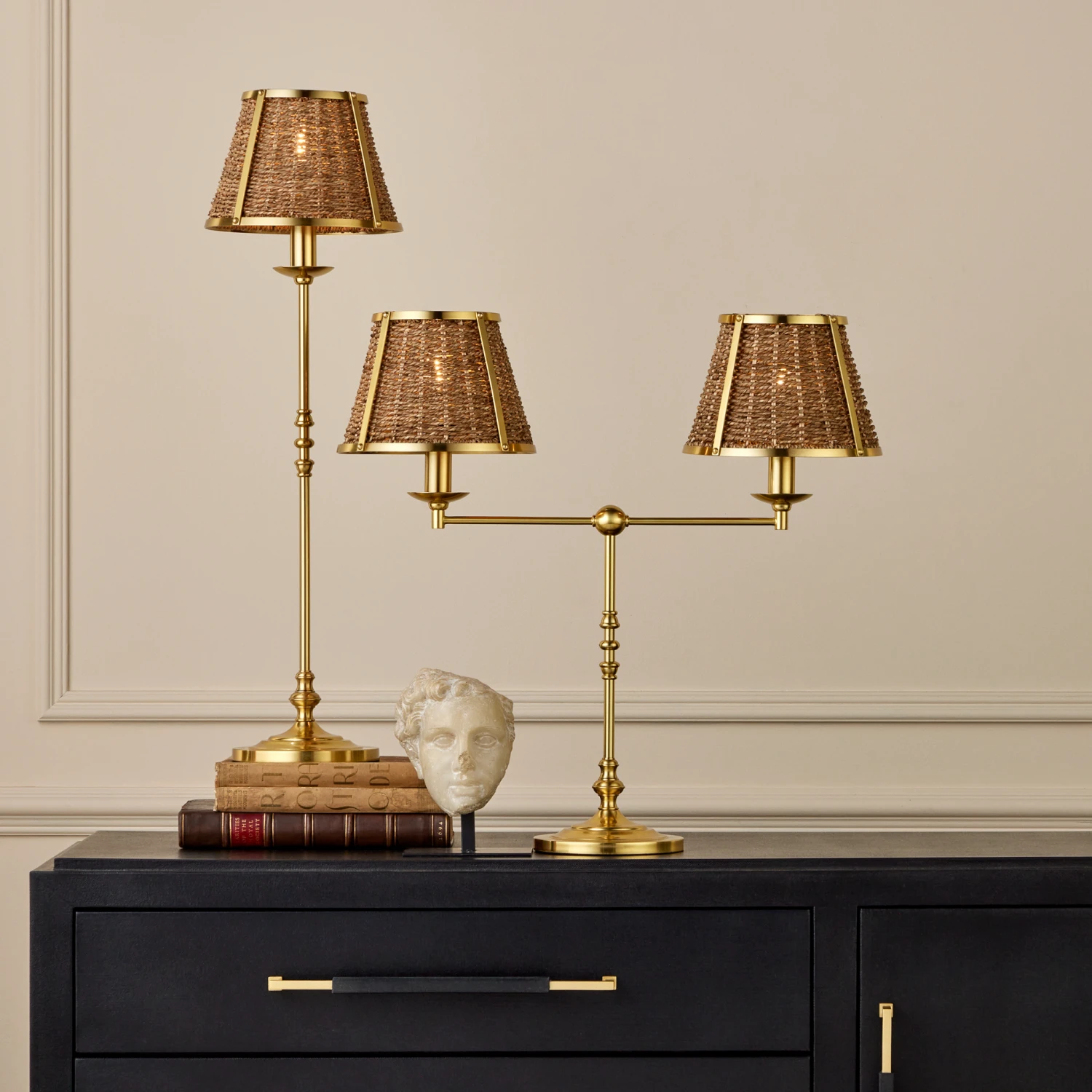 Deauville Table Lamp In Polished Brass Finish 2 Deauville Table Lamp In Polished Brass Finish - Image 2