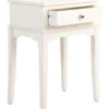 Safavieh Distressed White One Drawer Side Table