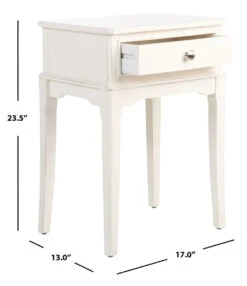 Safavieh Distressed White One Drawer Side Table 9 Safavieh Distressed White One Drawer Side Table -Famous Furniture Store distressed white one drawer side table side and accent tables the well appointed house 5