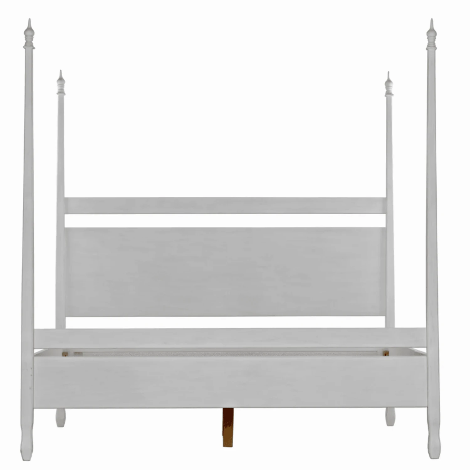 Eastern King Size Four Poster Panel Style Bed With White Wash Finish 3 Eastern King Size Four Poster Panel Style Bed With White Wash Finish - Image 3