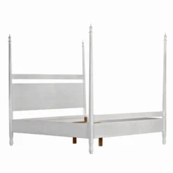 Eastern King Size Four Poster Panel Style Bed With White Wash Finish 15 Eastern King Size Four Poster Panel Style Bed With White Wash Finish -Famous Furniture Store eastern king size four poster panel style bed with white wash finish beds and headboards the well appointed house 4