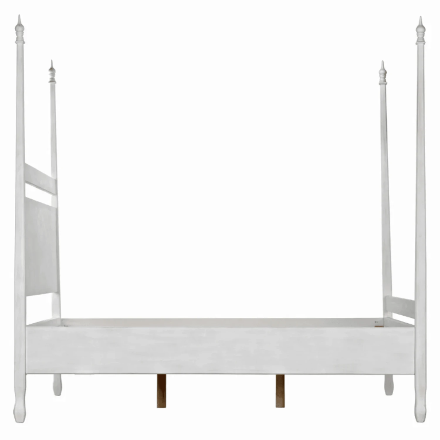 Eastern King Size Four Poster Panel Style Bed With White Wash Finish 6 Eastern King Size Four Poster Panel Style Bed With White Wash Finish - Image 6