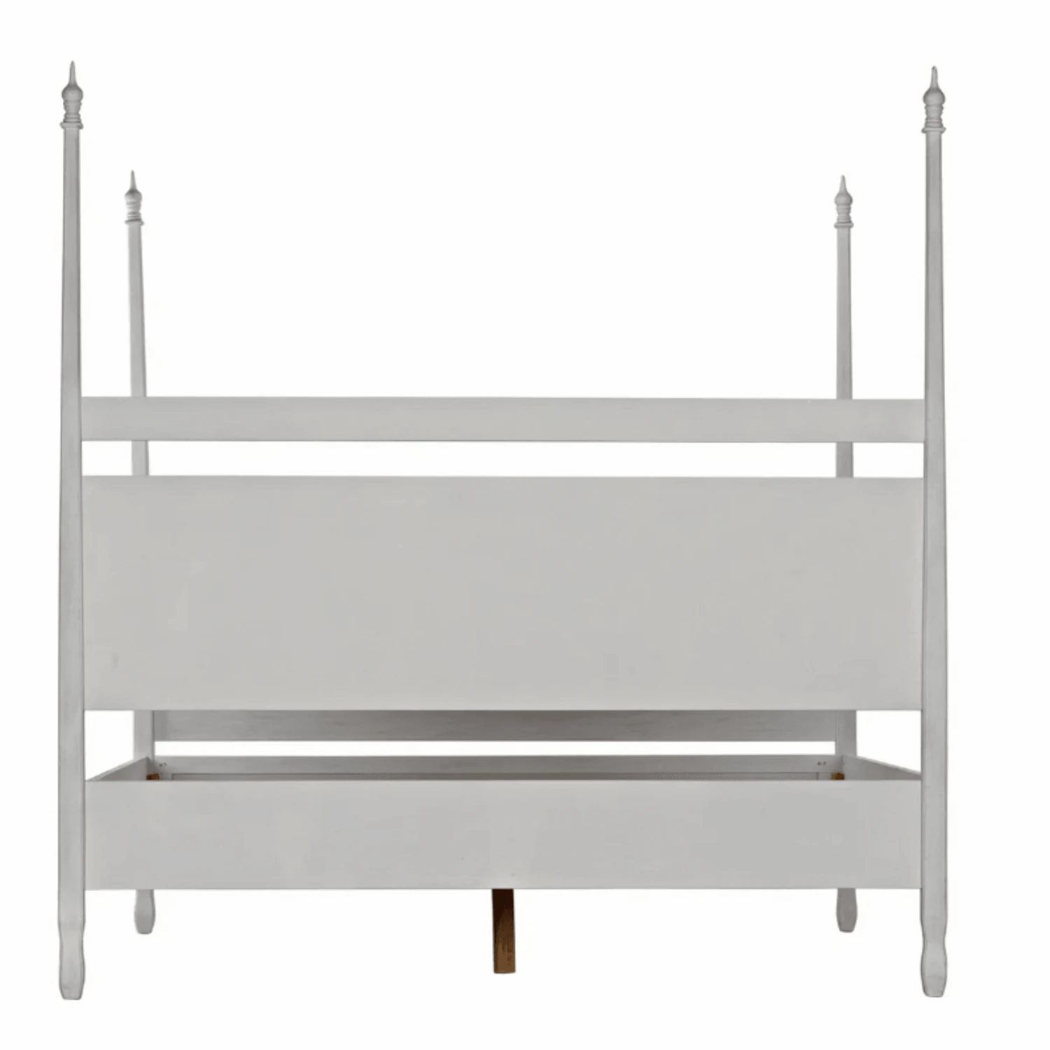 Eastern King Size Four Poster Panel Style Bed With White Wash Finish 8 Eastern King Size Four Poster Panel Style Bed With White Wash Finish - Image 8