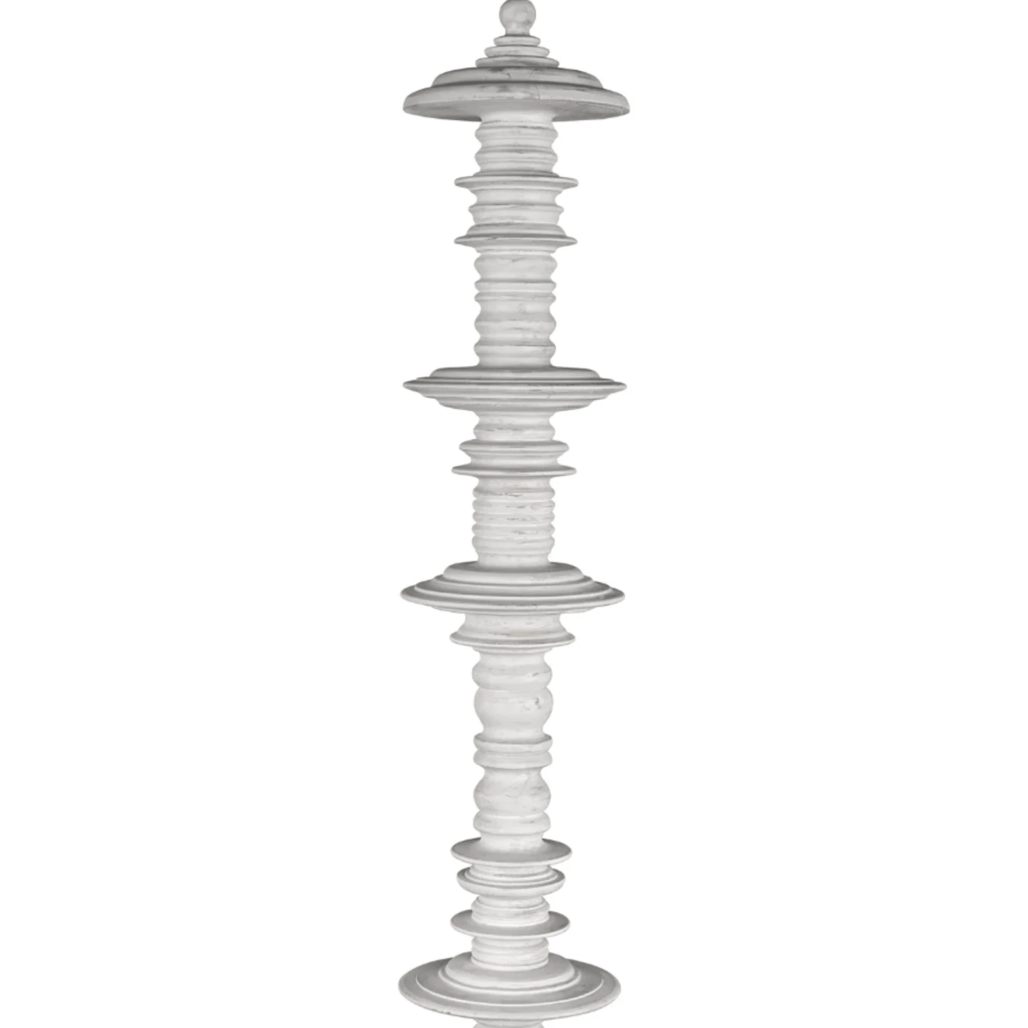 Eastern King Size Four Poster Variegated Mahogany Disc Accented Bed With White Wash Finish 10 Eastern King Size Four Poster Variegated Mahogany Disc Accented Bed With White Wash Finish - Image 10