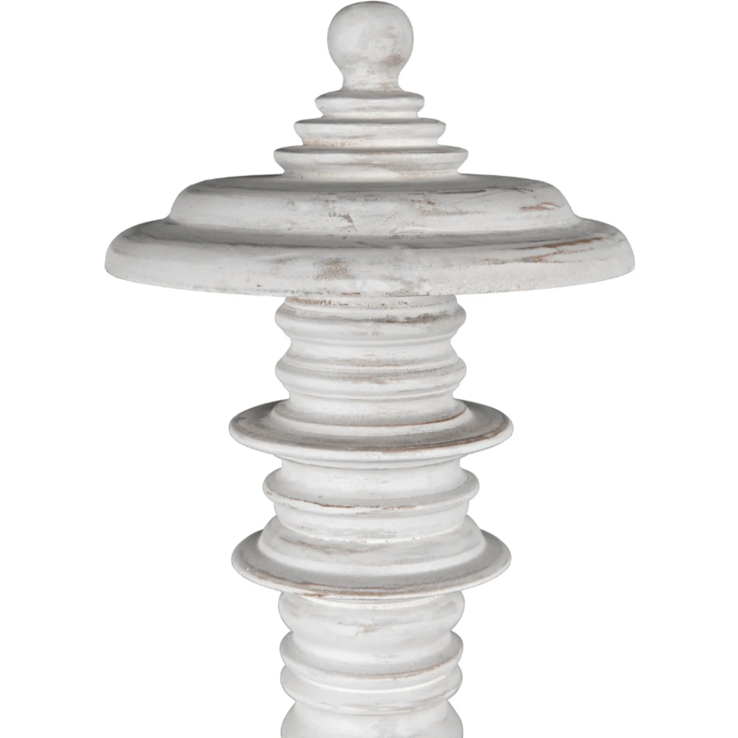 Eastern King Size Four Poster Variegated Mahogany Disc Accented Bed With White Wash Finish 11 Eastern King Size Four Poster Variegated Mahogany Disc Accented Bed With White Wash Finish - Image 11