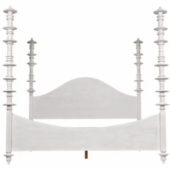 Eastern King Size Four Poster Variegated Mahogany Disc Accented Bed With White Wash Finish 15 Eastern King Size Four Poster Variegated Mahogany Disc Accented Bed With White Wash Finish -Famous Furniture Store eastern king size four poster variegated mahogany disc accented bed with white wash finish beds and headboards the well appointed house 5