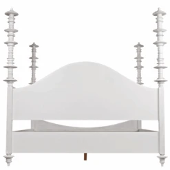 Eastern King Size Four Poster Variegated Mahogany Disc Accented Bed With White Wash Finish 18 Eastern King Size Four Poster Variegated Mahogany Disc Accented Bed With White Wash Finish -Famous Furniture Store eastern king size four poster variegated mahogany disc accented bed with white wash finish beds and headboards the well appointed house 8