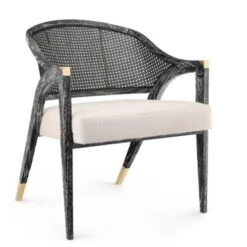 Edward Lacquered Lounge Chair