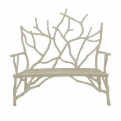 Elwynn Small Faux Bois Bench