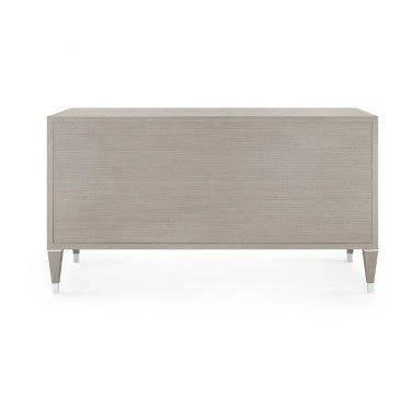 Extra Large Taupe Gray Six Drawer Morris Dresser With Nickel Accents 3 Extra Large Taupe Gray Six Drawer Morris Dresser With Nickel Accents - Image 3