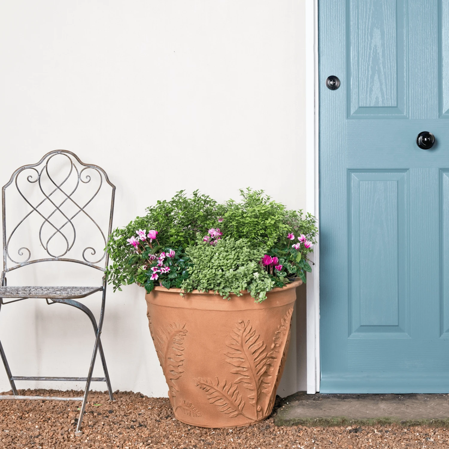 Fern Garden Pot In A Terracotta Finish 2 Fern Garden Pot In A Terracotta Finish - Image 2