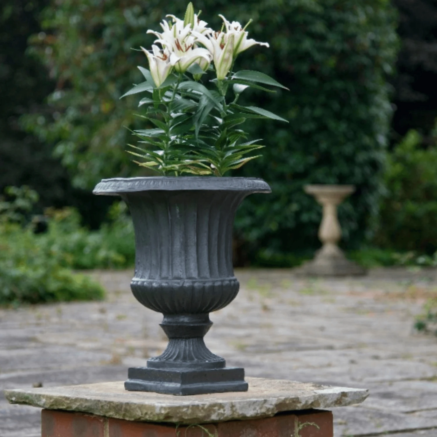 Fluted Garden Urn 2 Fluted Garden Urn - Image 2