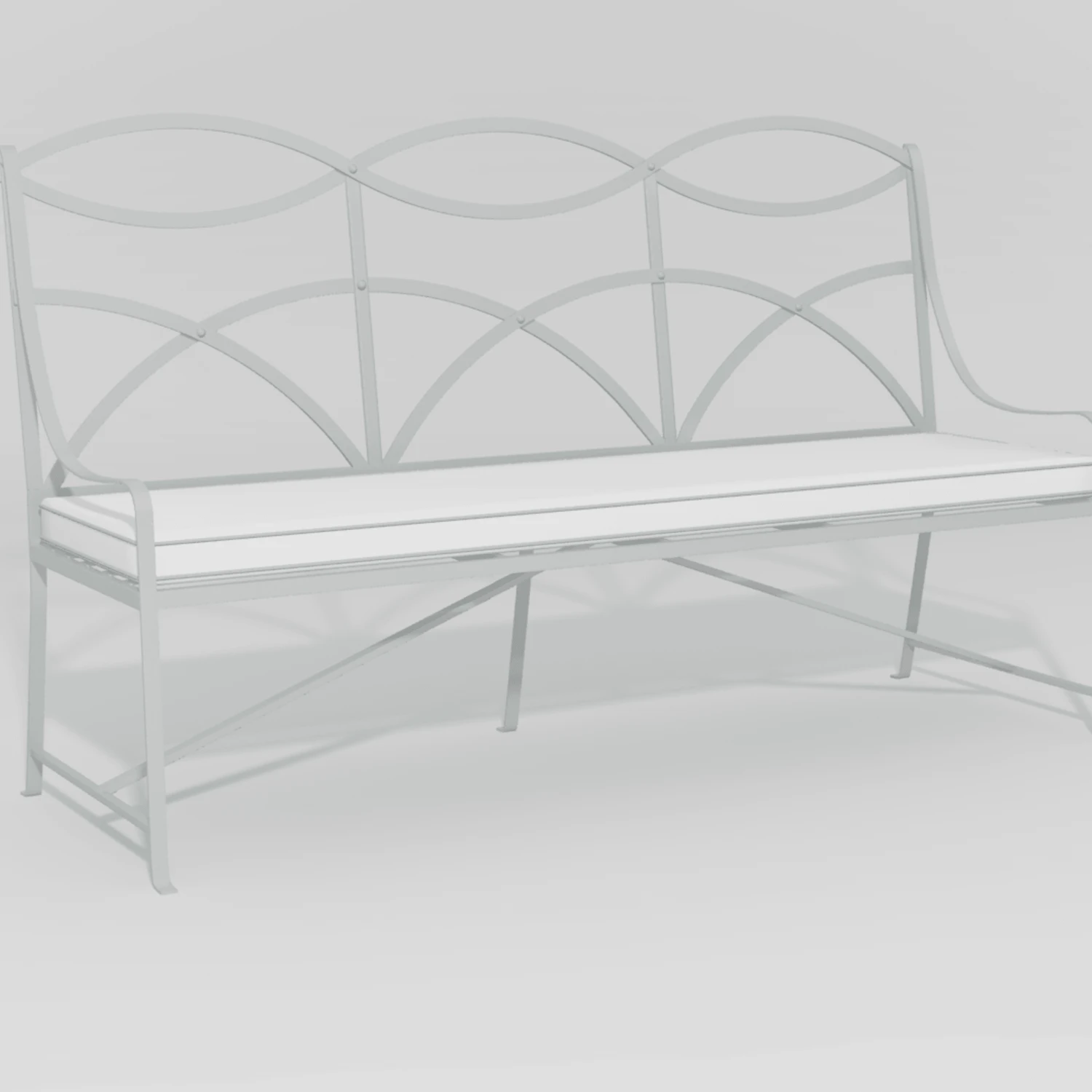 French Provincial Garden Bench 14 French Provincial Garden Bench - Image 14