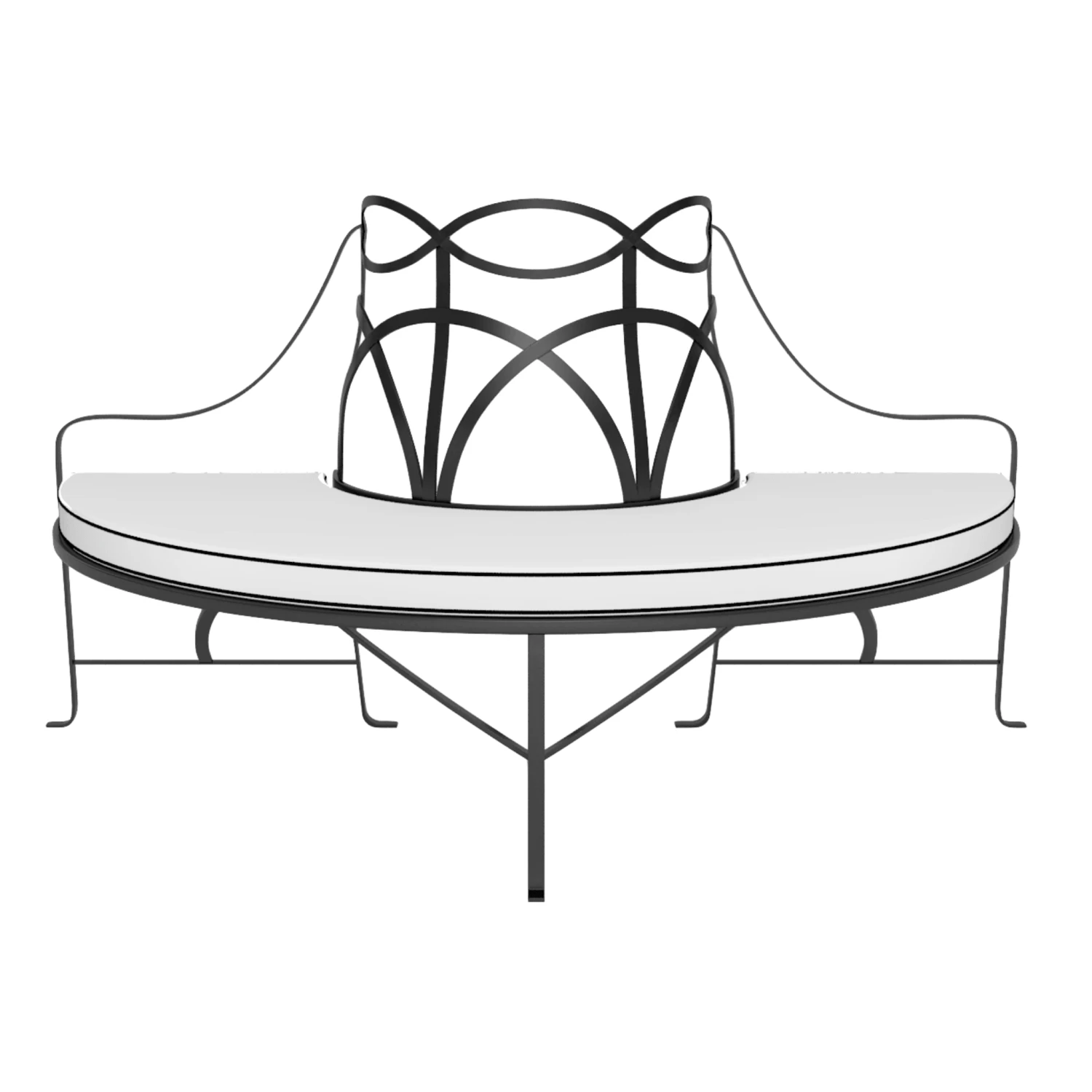 French Provincial Tree Bench 1 French Provincial Tree Bench