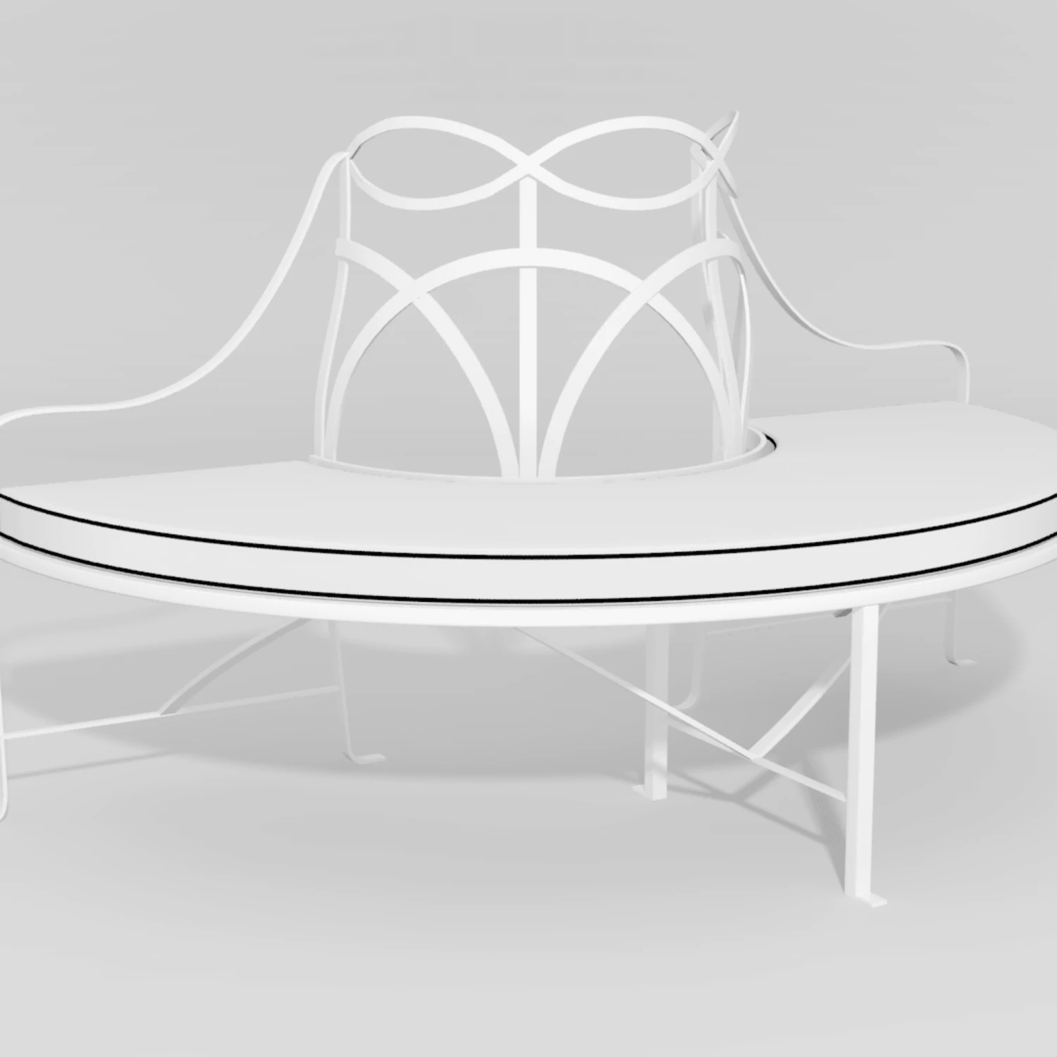 French Provincial Tree Bench 15 French Provincial Tree Bench - Image 15