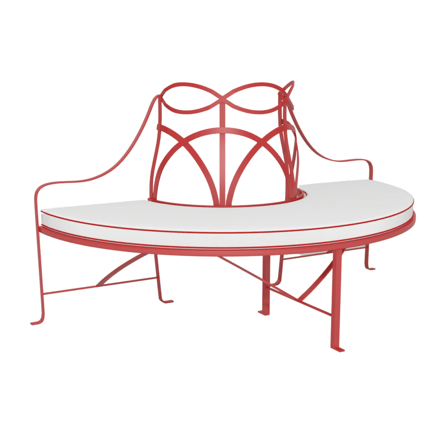 French Provincial Tree Bench 5 French Provincial Tree Bench - Image 5