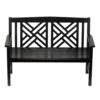 Fretwork Outdoor Wooden Bench