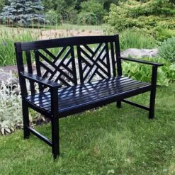 Fretwork Outdoor Wooden Bench -Famous Furniture Store fretwork outdoor wooden bench garden stools and benches the well appointed house 3