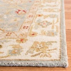 Safavieh Gray Blue & Beige Hand Tufted Floral Area Rug -Famous Furniture Store gray blue and beige hand tufted floral area rug rugs the well appointed house 10